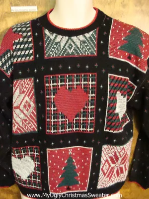 80s Tacky Mess Ugly Christmas Jumper Pullover