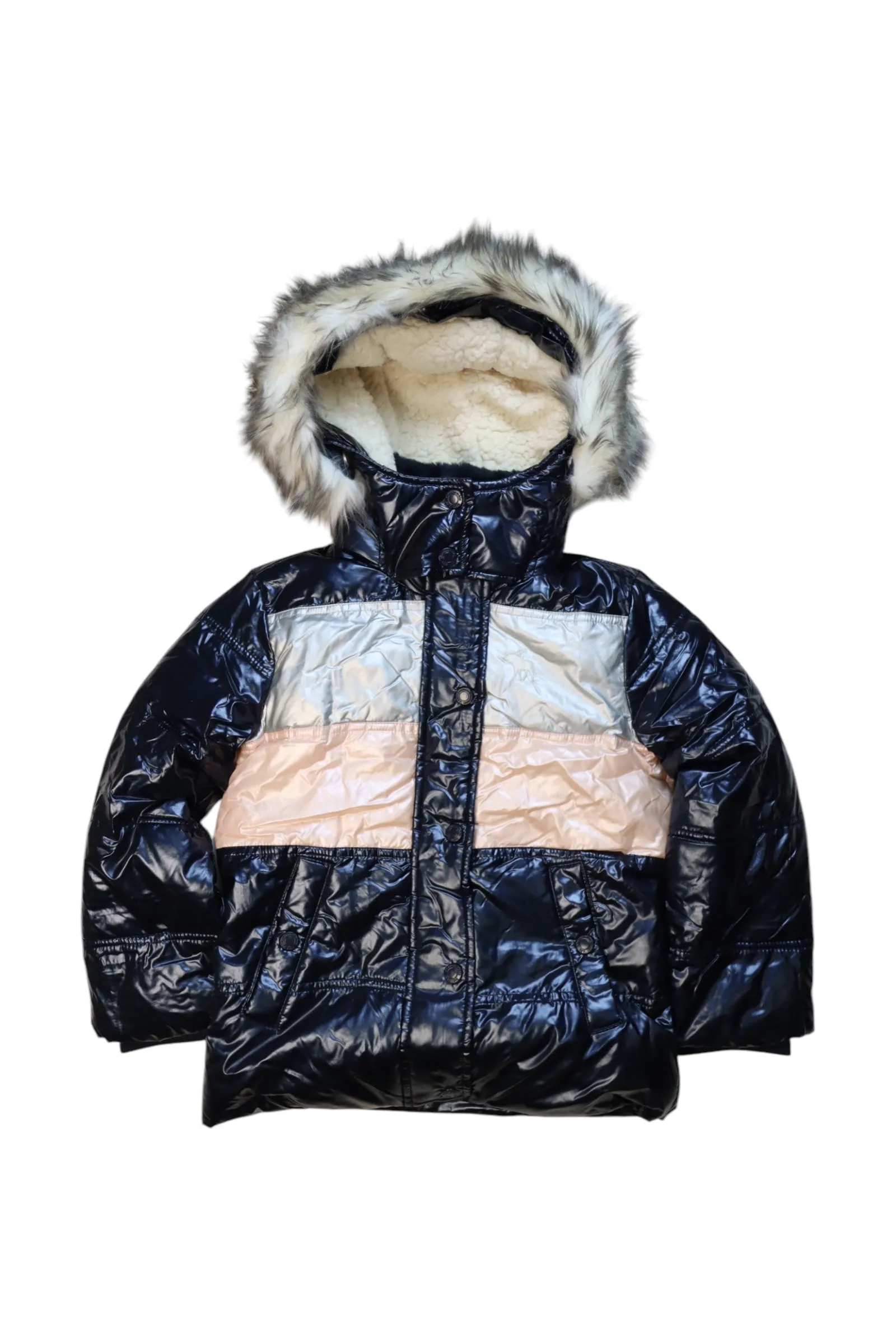 Abercrombie & Fitch Quilted Hooded Puffer Coat, Size 6T