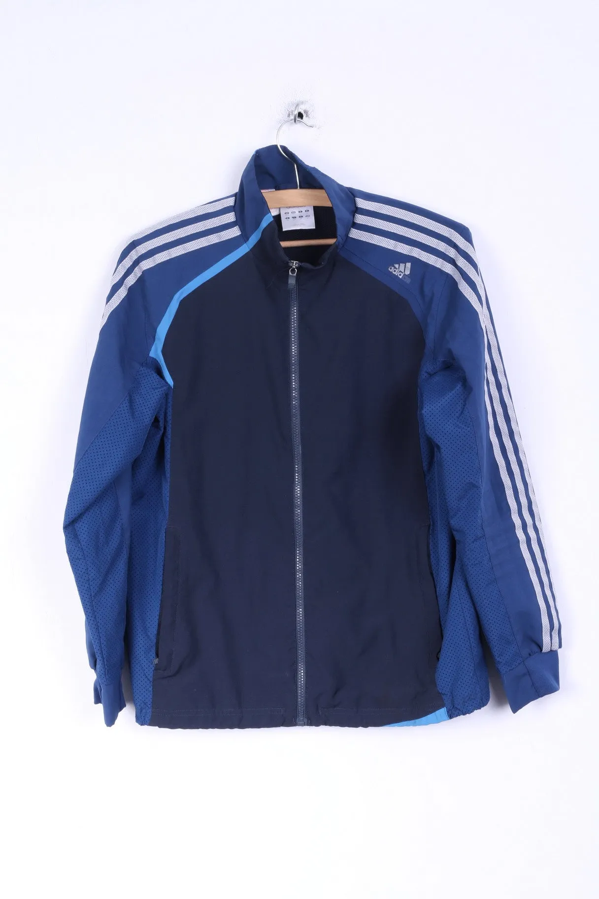 Adidas Mens 164 14 age Track Top Jacket Navy Sportswear Training Zip Up Top