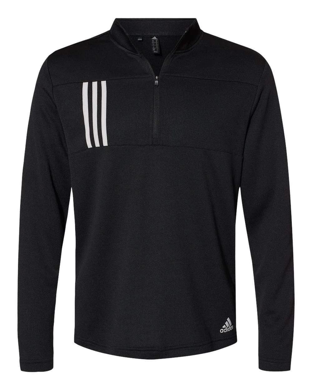 adidas - Men's 3-Stripes Double Knit Quarter-Zip Pullover