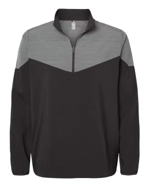 adidas - Men's Heather Chevron Quarter-Zip Wind Pullover