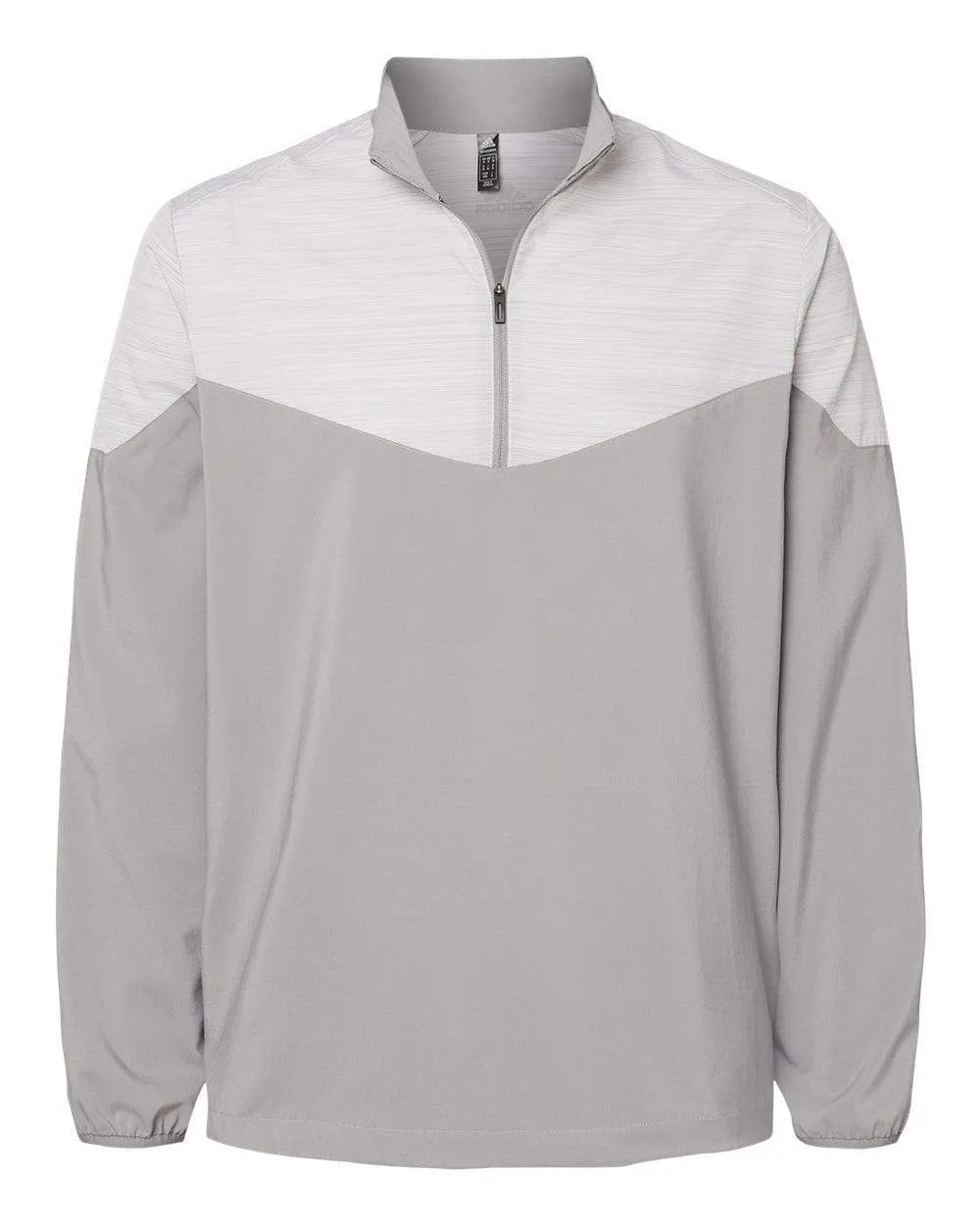 adidas - Men's Heather Chevron Quarter-Zip Wind Pullover