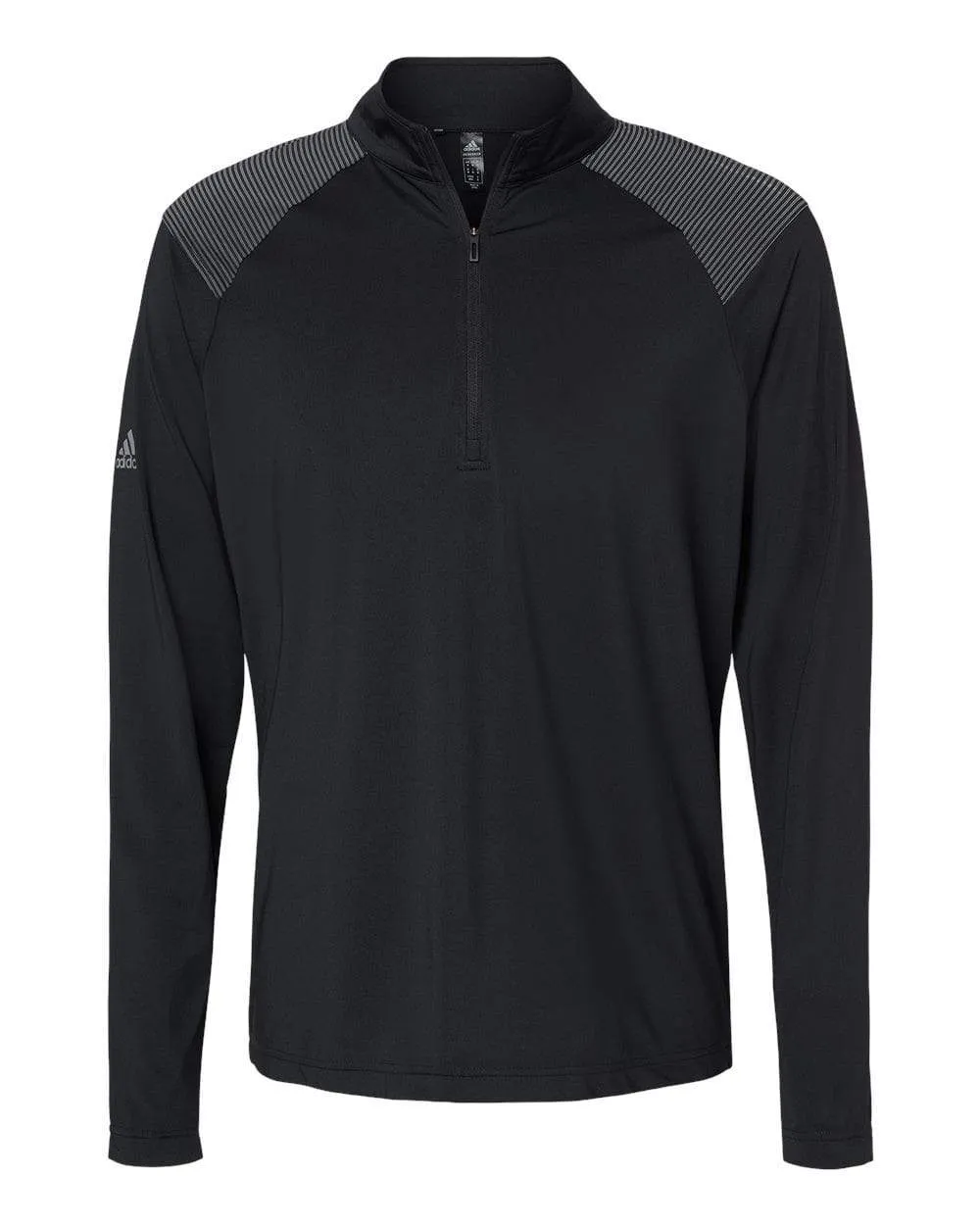 adidas - Men's Shoulder Stripe Quarter-Zip Pullover