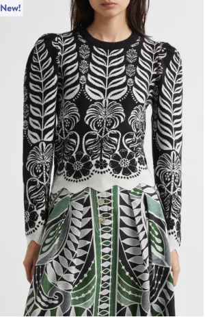 Ainika Tropical Knit Blouse