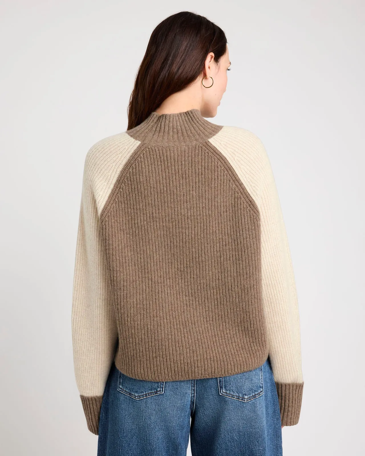 Alta Cashmere Colorblock Sweater