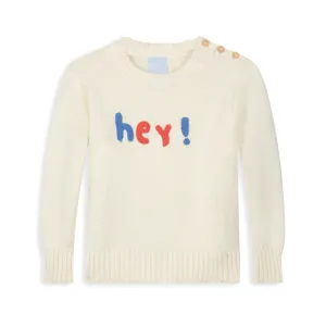 Applique Hey Pullover