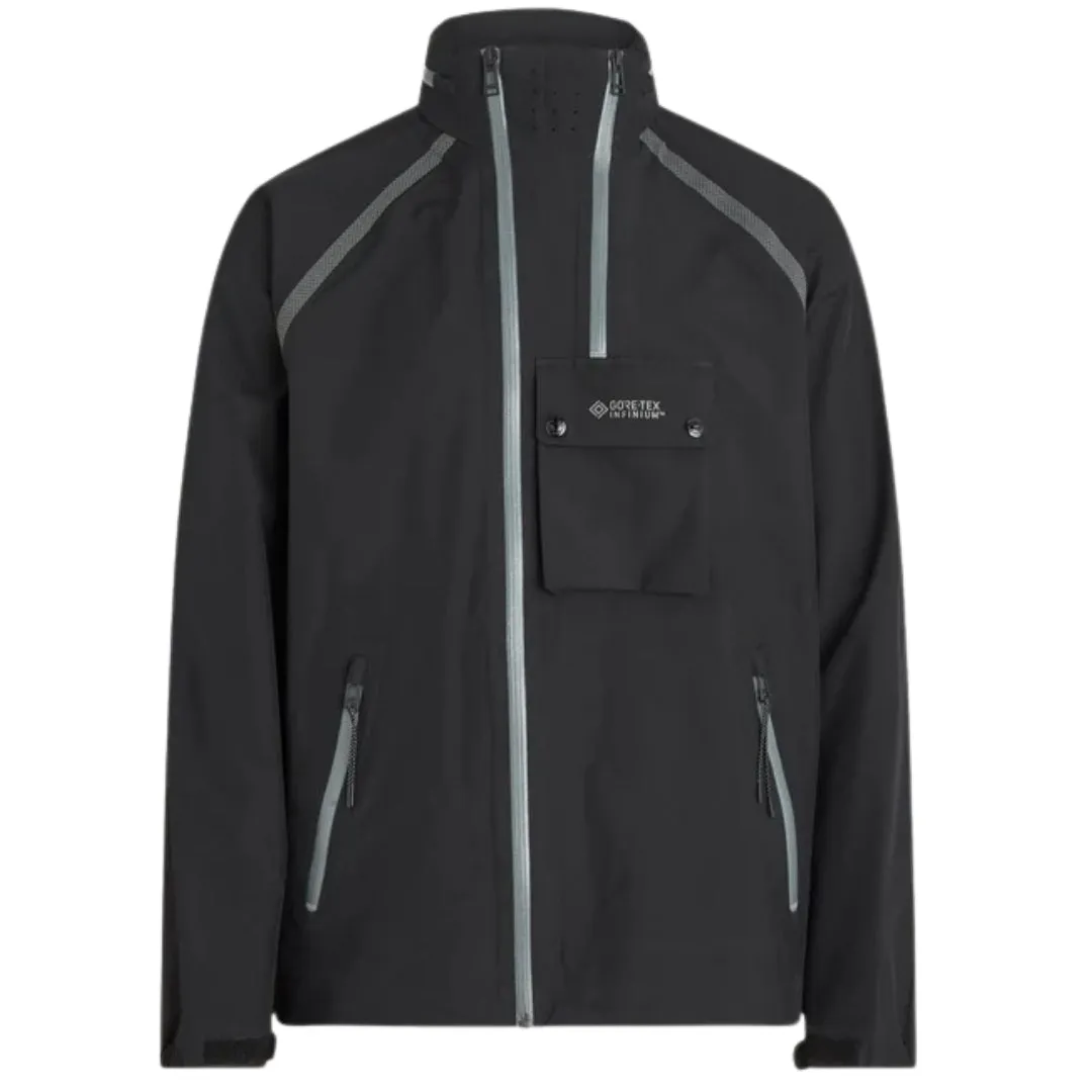 Belstaff Solid Twin Black Waterproof Track Jacket