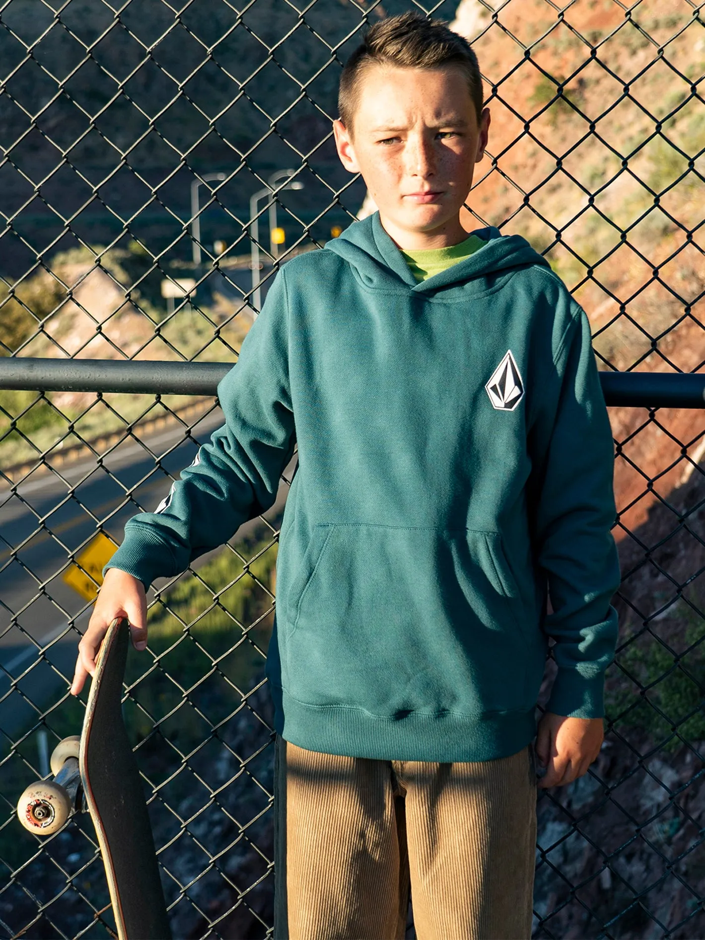 Big Boys Iconic Stone Hoodie - Ranger Green