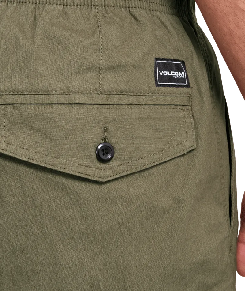 Billow Tapered Cargo Trousers in Wintermoss