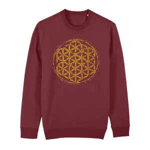 Bio Sweatshirt - Blume des Lebens -