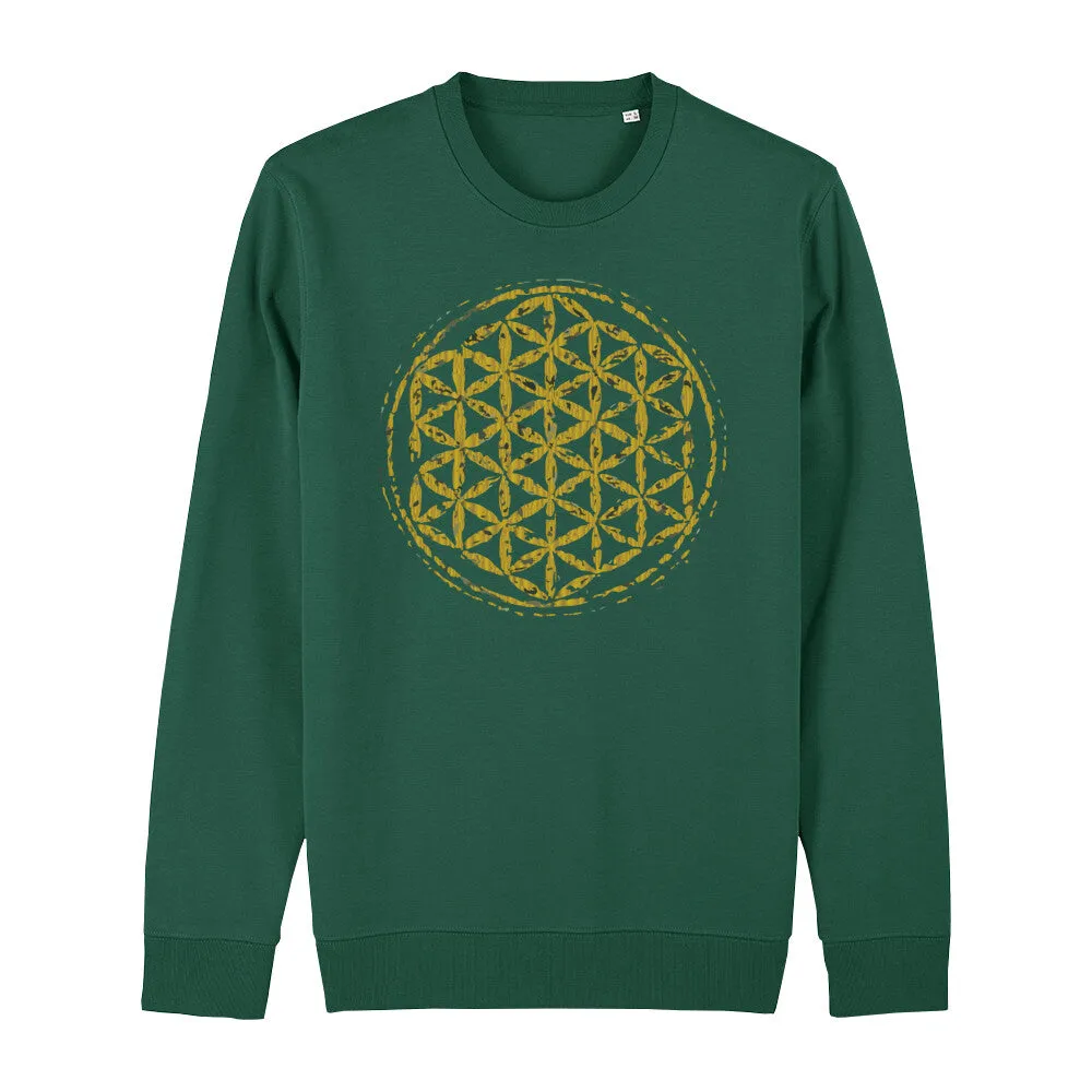 Bio Sweatshirt - Blume des Lebens -