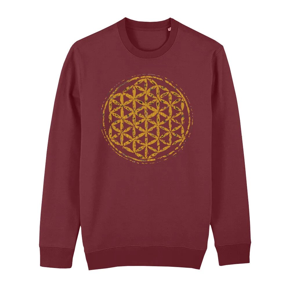 Bio Sweatshirt - Blume des Lebens -