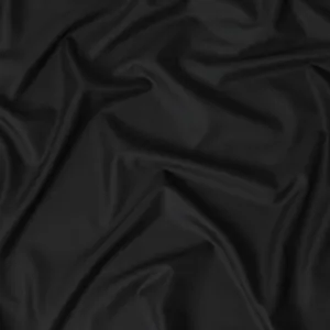 Black plain Premium super 130's Australian superfine merino wool suiting fabric-D11432