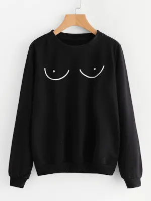 Boobs 3D pullover sweatshirt