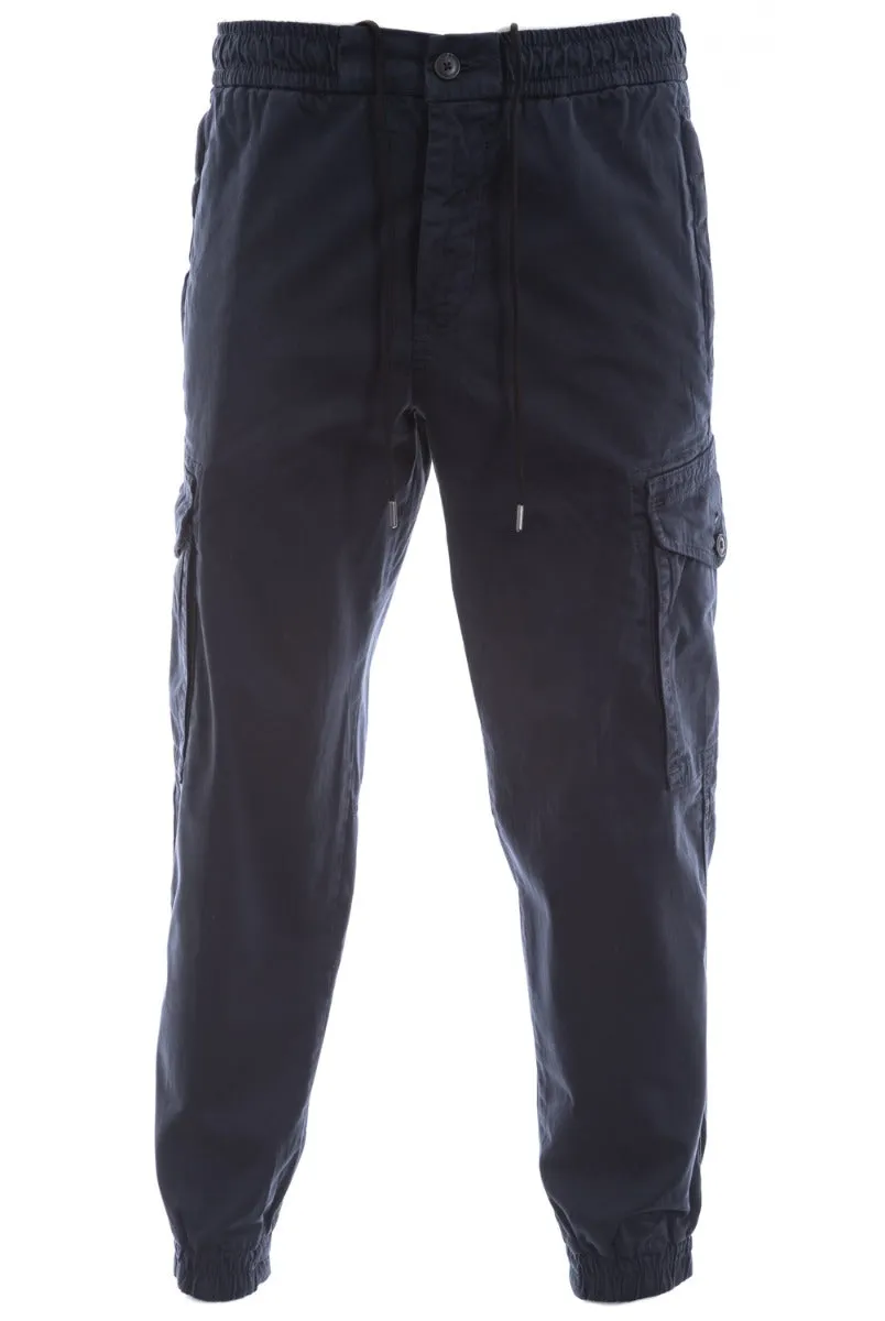 BOSS Seiland Cargo Trouser in Dark Blue