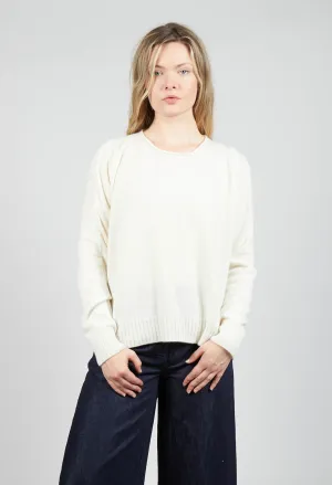 Boxy Pullover in Chalk