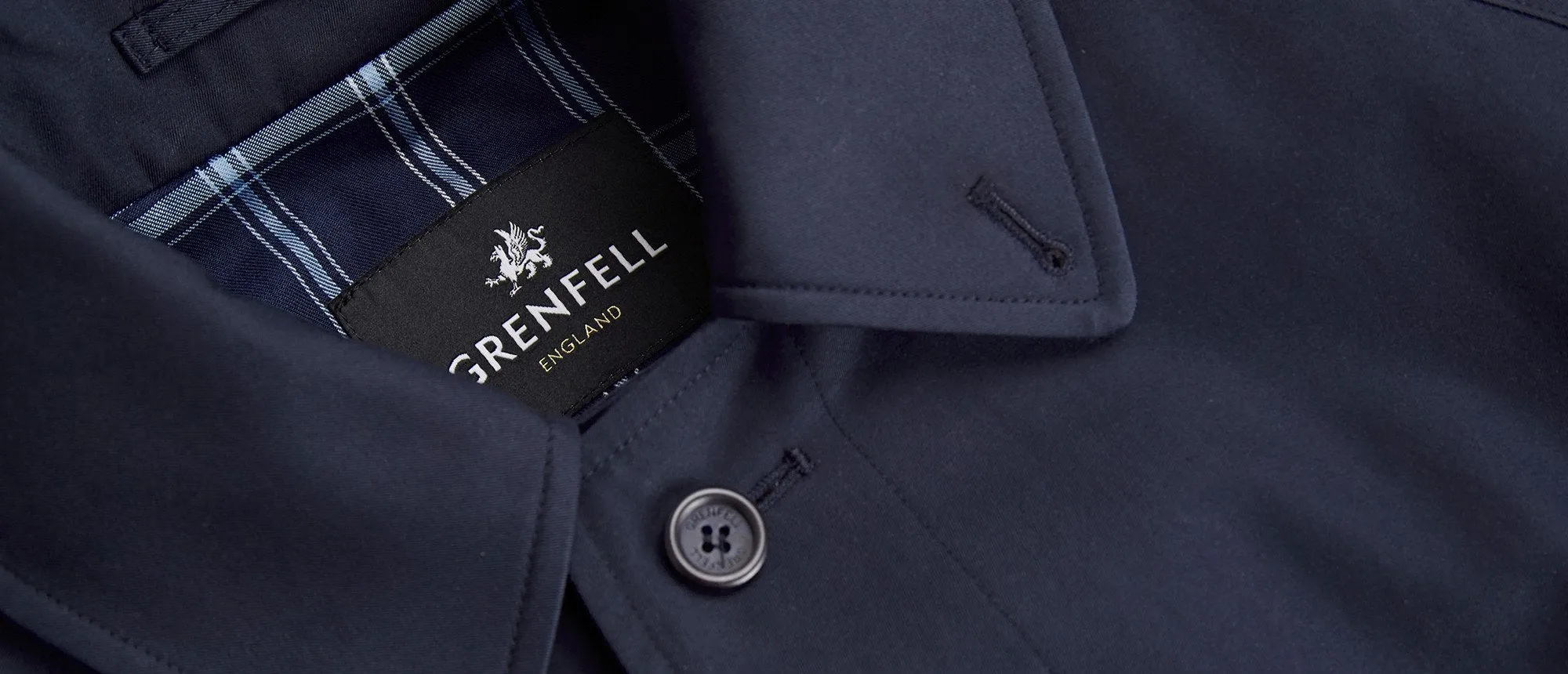 Campbell Cotton Gabardine Navy