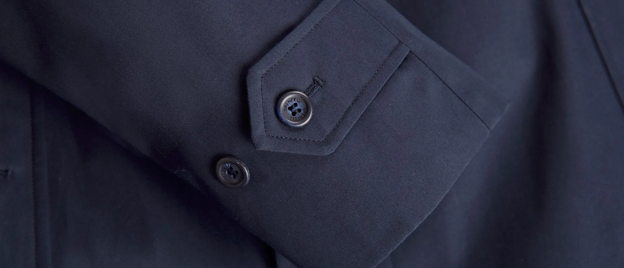 Campbell Cotton Gabardine Navy