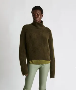 Carole Cashmere Sweater Kelp Green