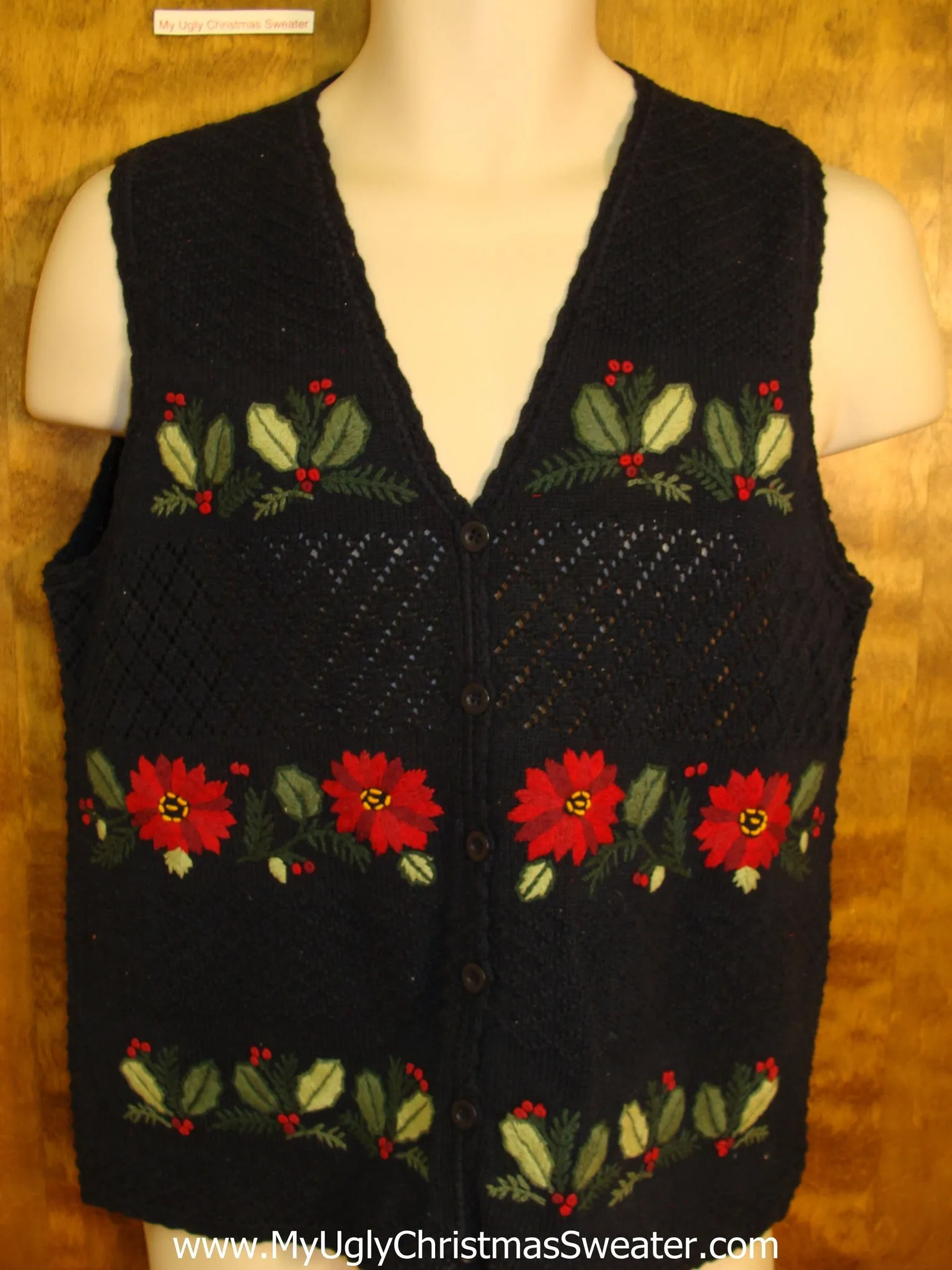 Cheap Tacky Ugliest Christmas Sweater Vest