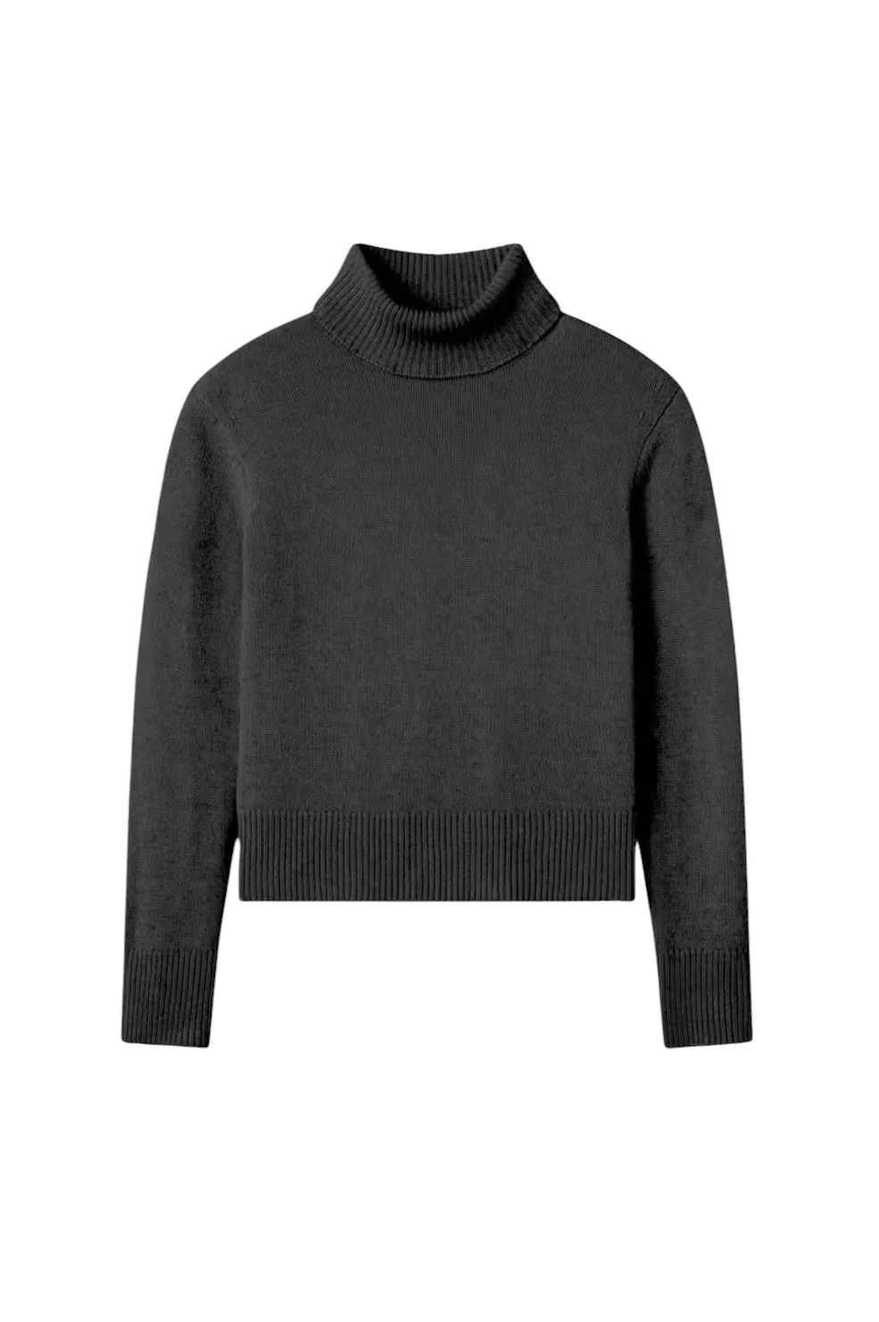 Clean Turtleneck Sweater - Charcoal Heather