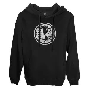 Club América Mono Badge Fleece Pullover Hoodie - Black