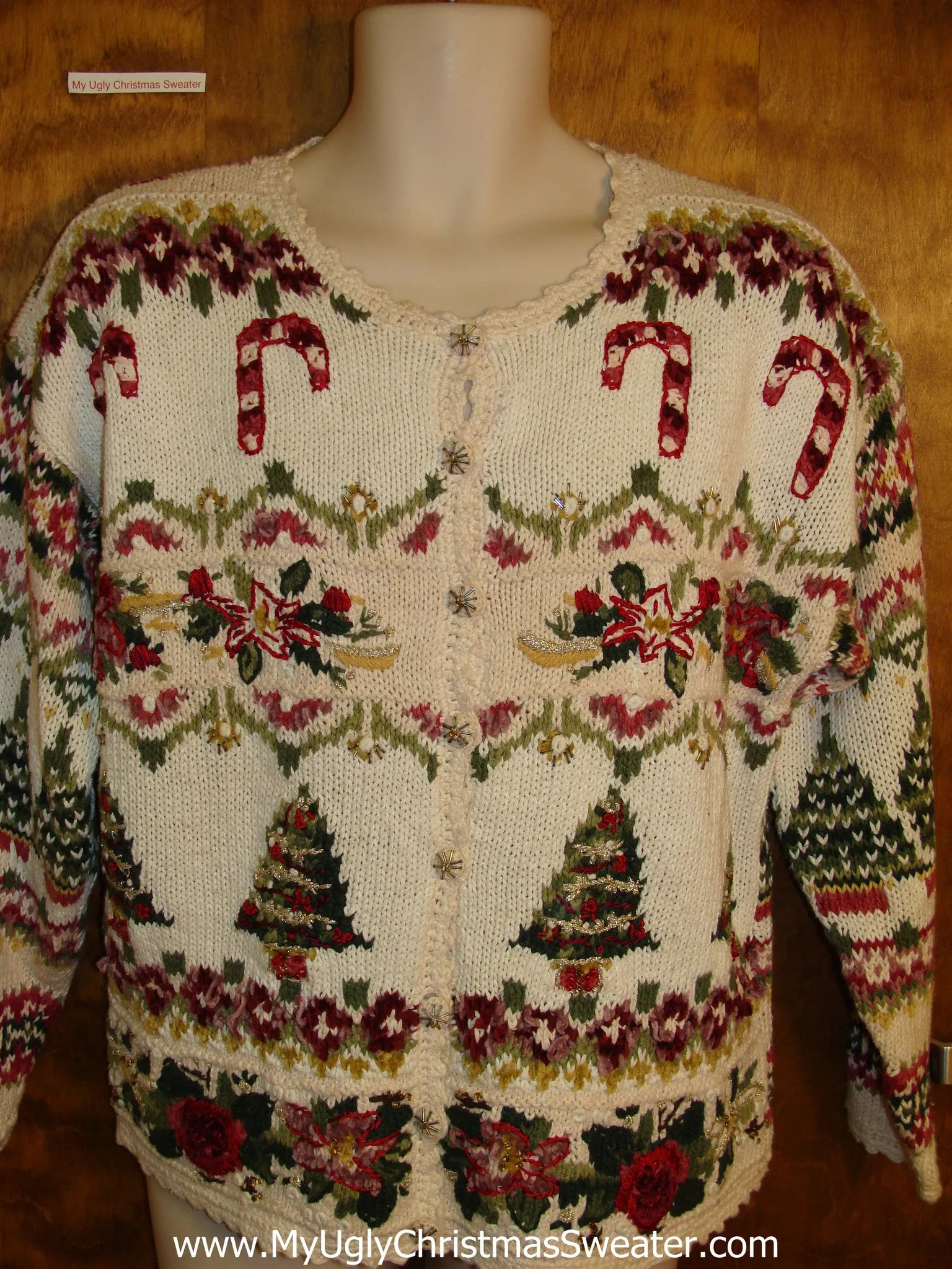 Cute 80s 2sided Horrible Xmas Sweater