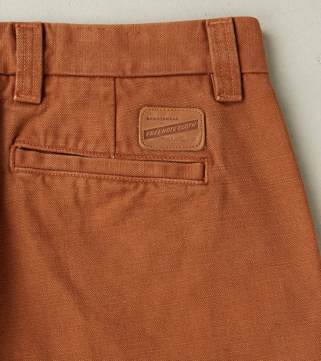 Deck Pant - 14oz Japanese Military Canvas - Rust