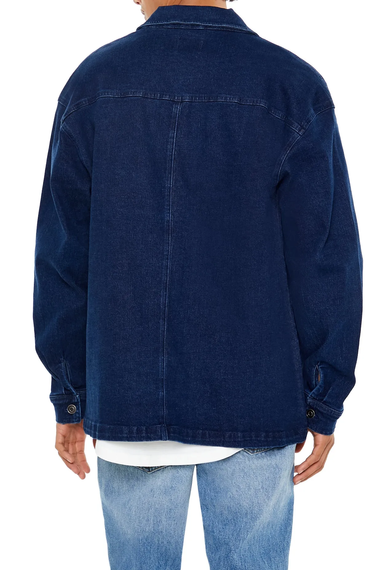 Denim Button Front Shacket