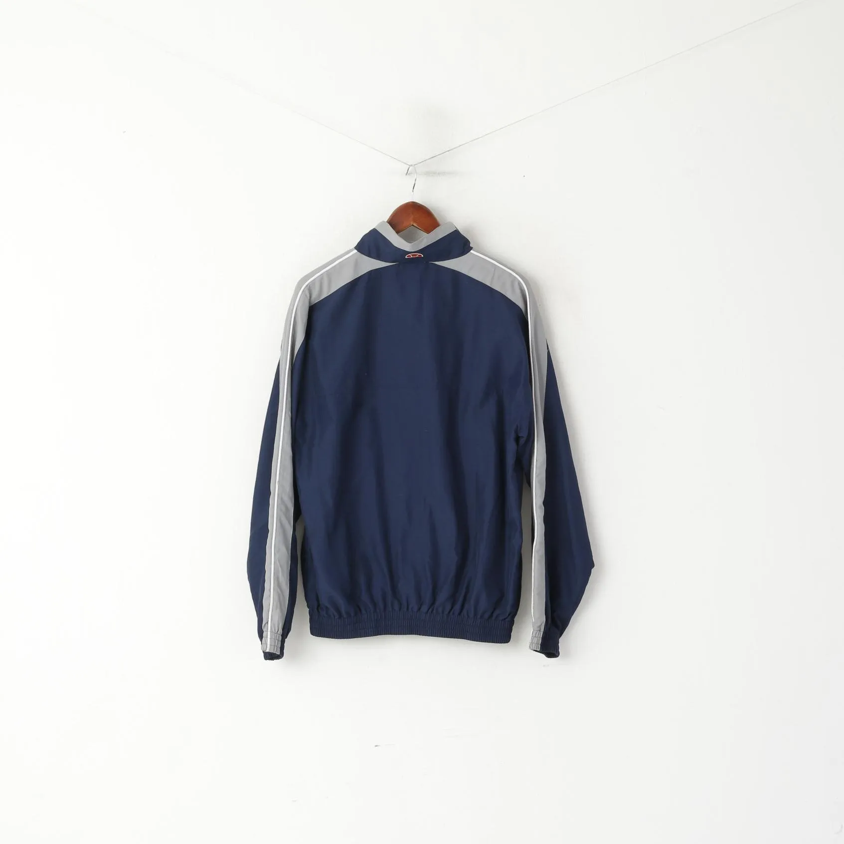 Ellesse Men M Jacket Navy Sportswear Full Zip Vintage Bomber track Top