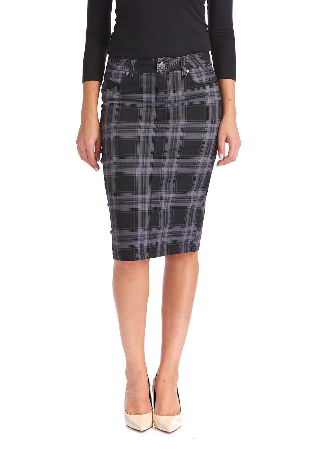 Esteez MELROSE Skirt - Pencil Jean Skirt for WOMEN