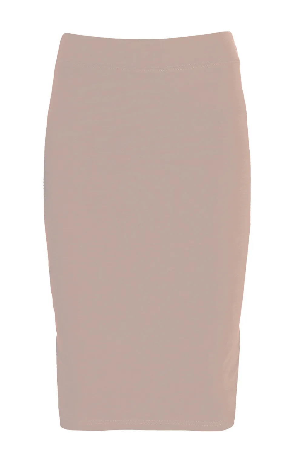 Esteez Shell Skirt - Cotton Spandex Lightweight Pencil skirt for GIRLS - ROSE GREY