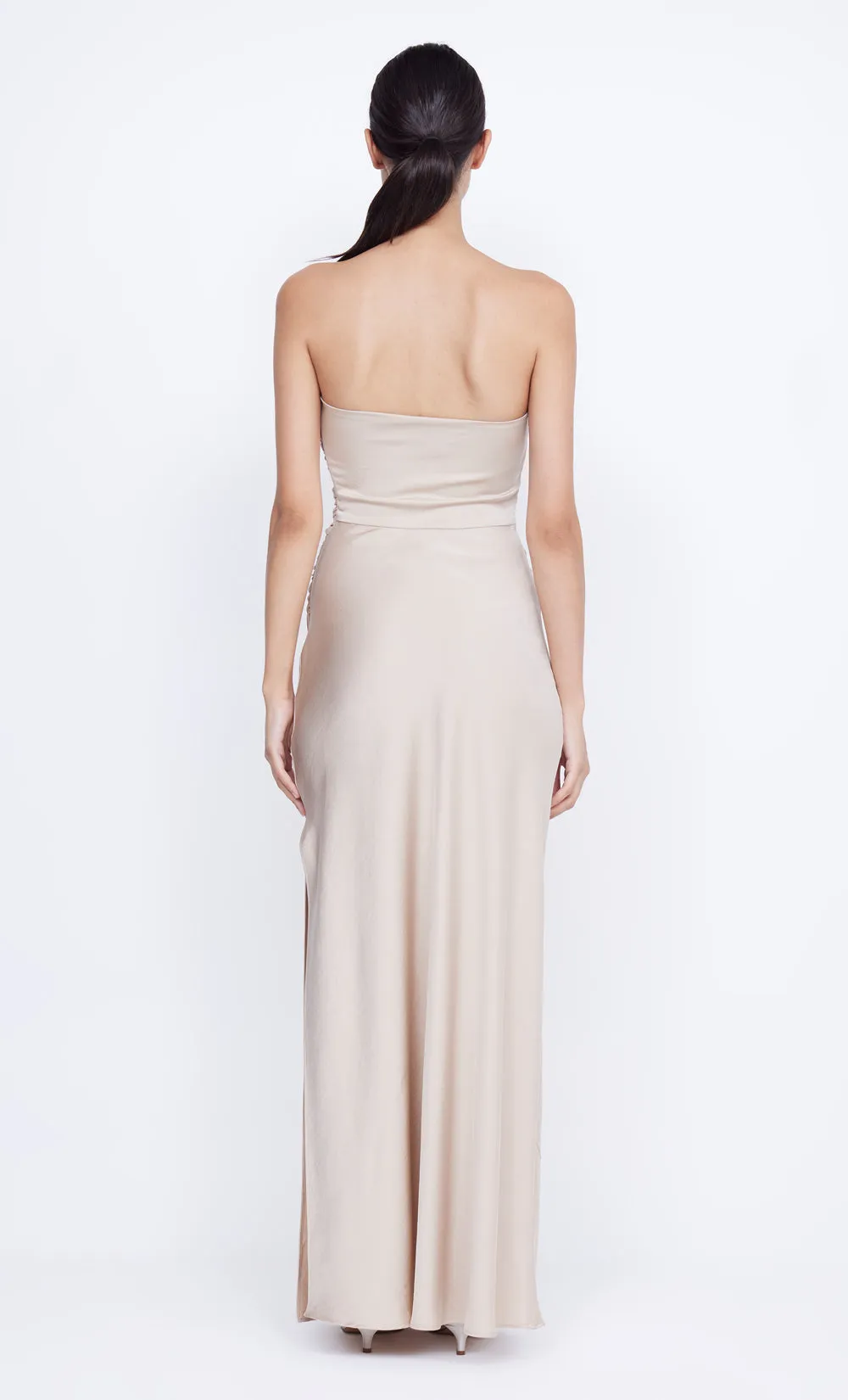 ETERNITY STRAPLESS MAXI DRESS - SAND