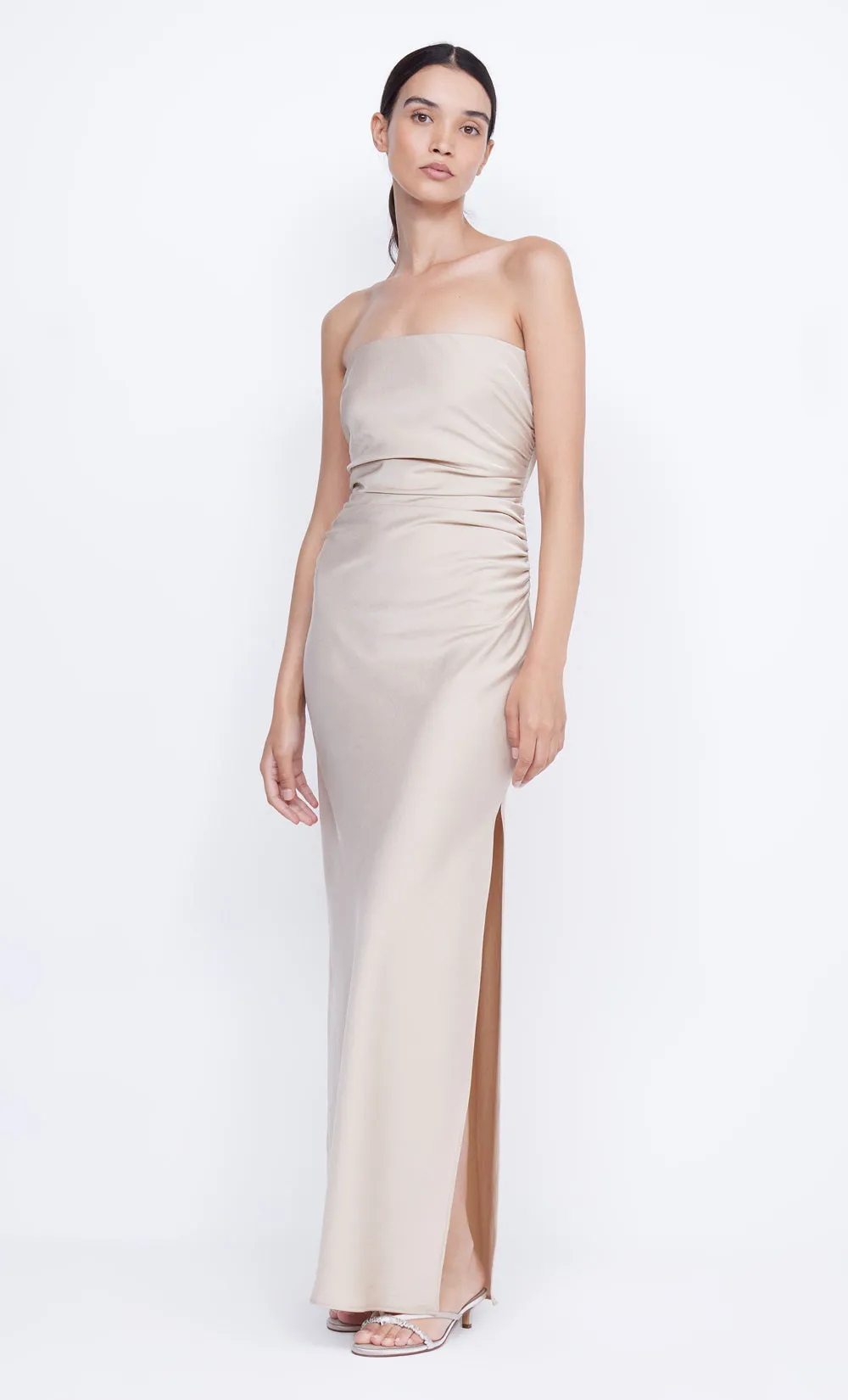 ETERNITY STRAPLESS MAXI DRESS - SAND