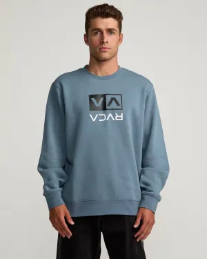 Flipped Box Crew Sweatshirt - Industrial Blue