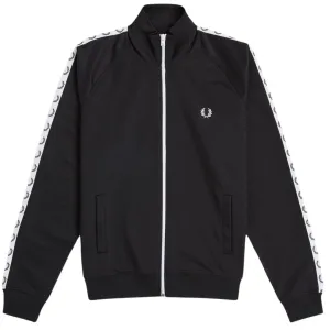 Fred Perry Black Taped Track Jacket