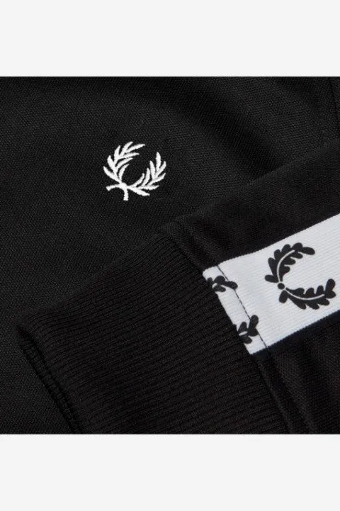 Fred Perry Black Taped Track Jacket