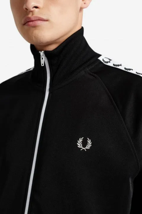 Fred Perry Black Taped Track Jacket