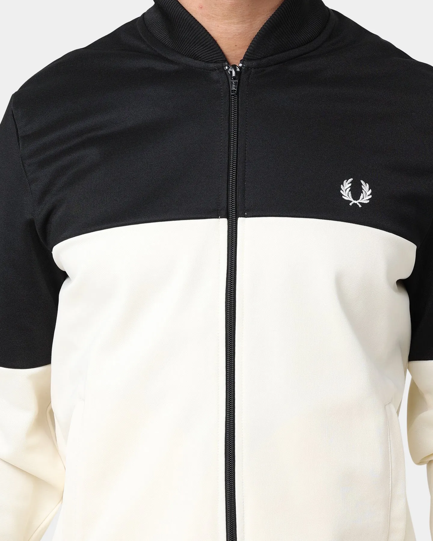 Fred Perry Colour Block Track Jacket Black