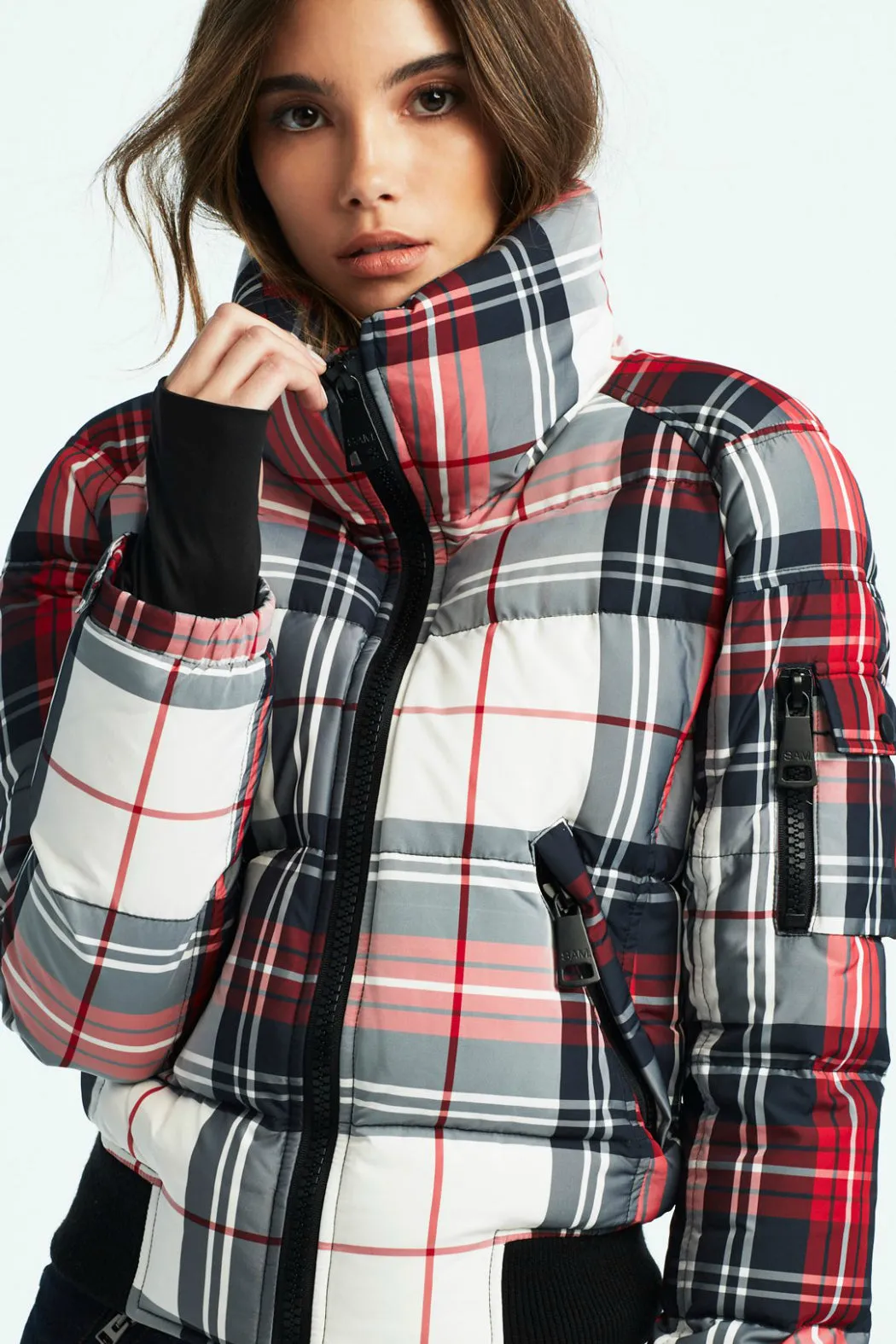 Freestyle Plaid Bomber