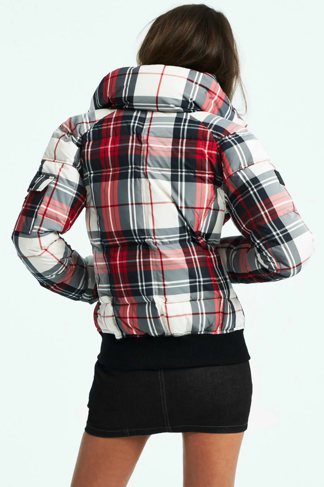 Freestyle Plaid Bomber