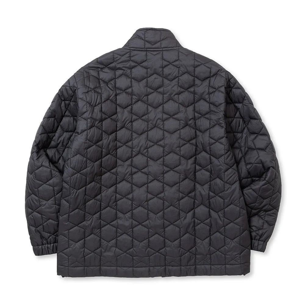 GEOMETRIC PATTERN QUILTING TRACK JACKET