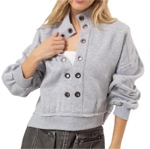 Gray French Terry Pullover