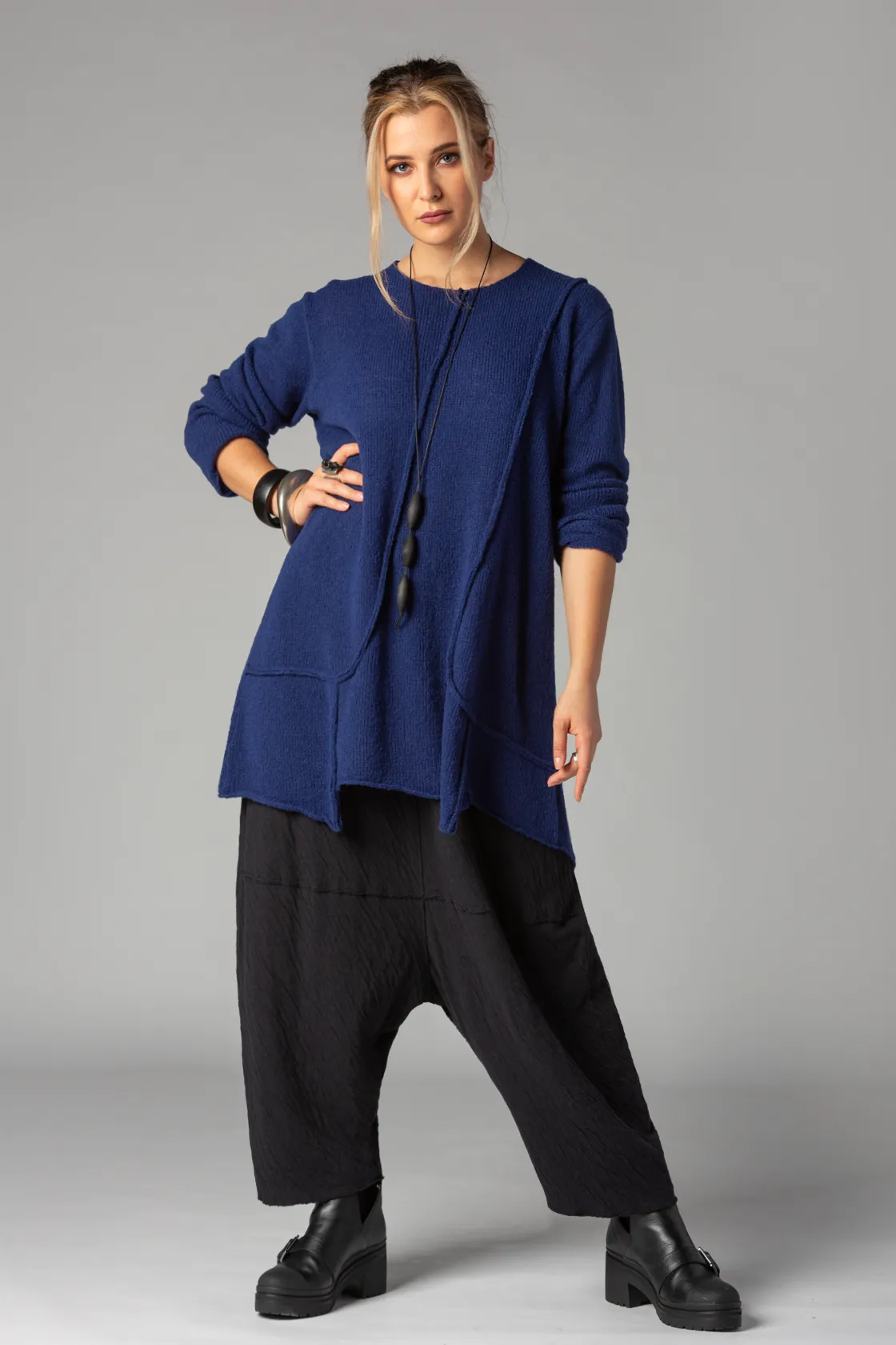 GRIZAS Clara Sweater in Cobalt