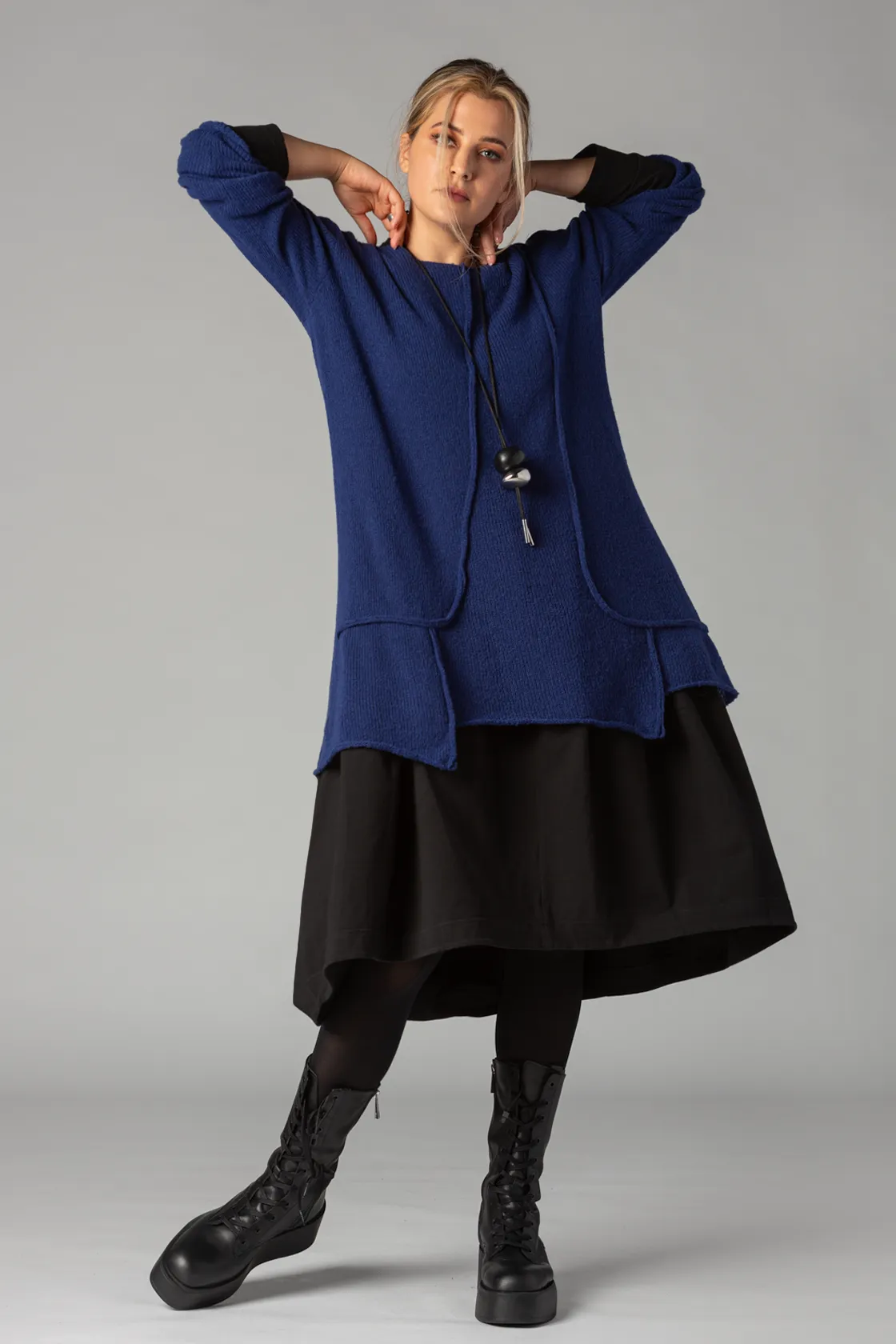 GRIZAS Clara Sweater in Cobalt