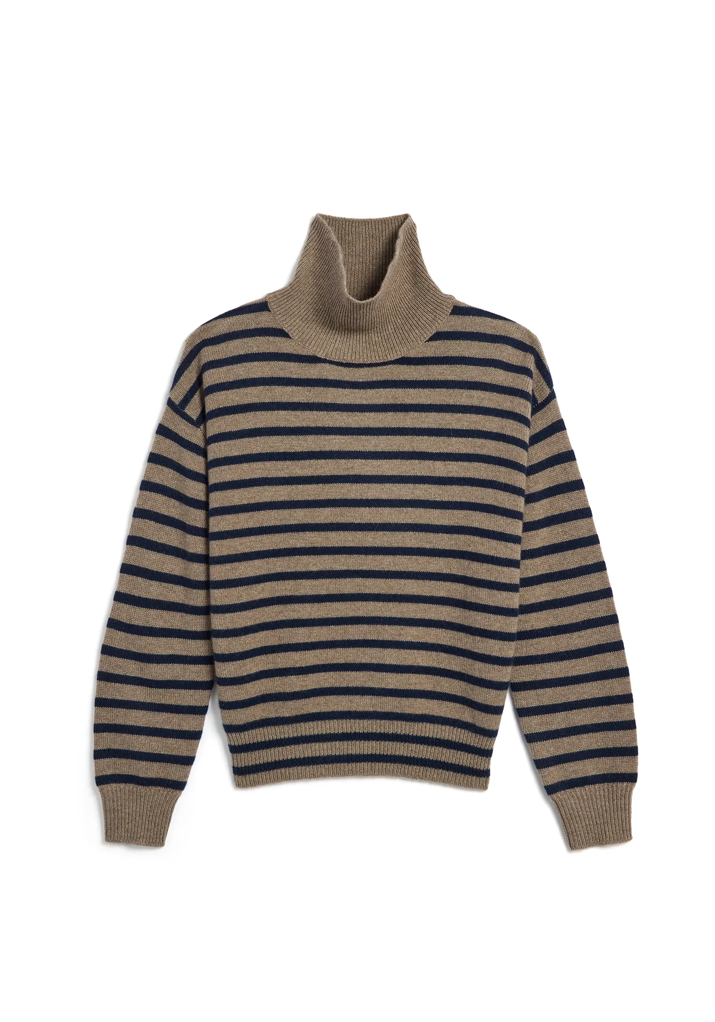 Hannes Turtleneck Stripe Cashmere Sweater