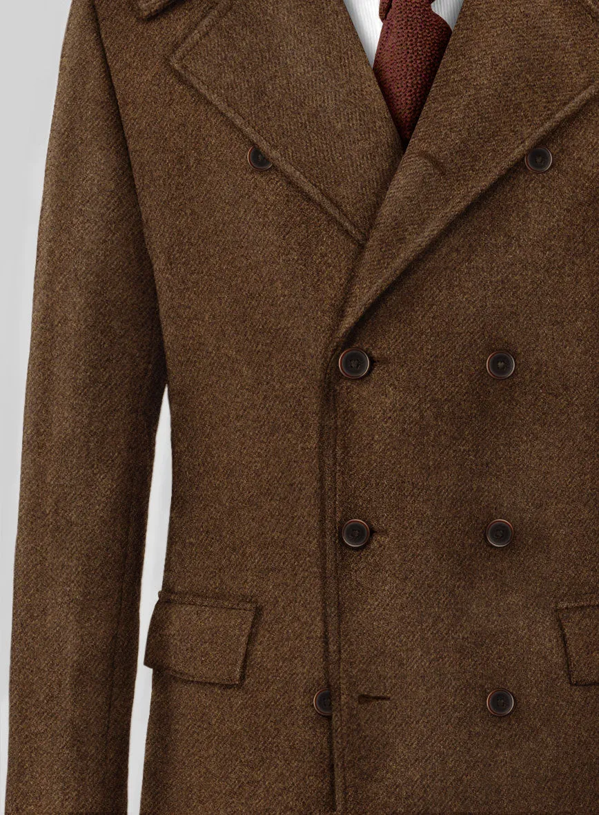 Highlander Coca Brown Tweed GQ Overcoat