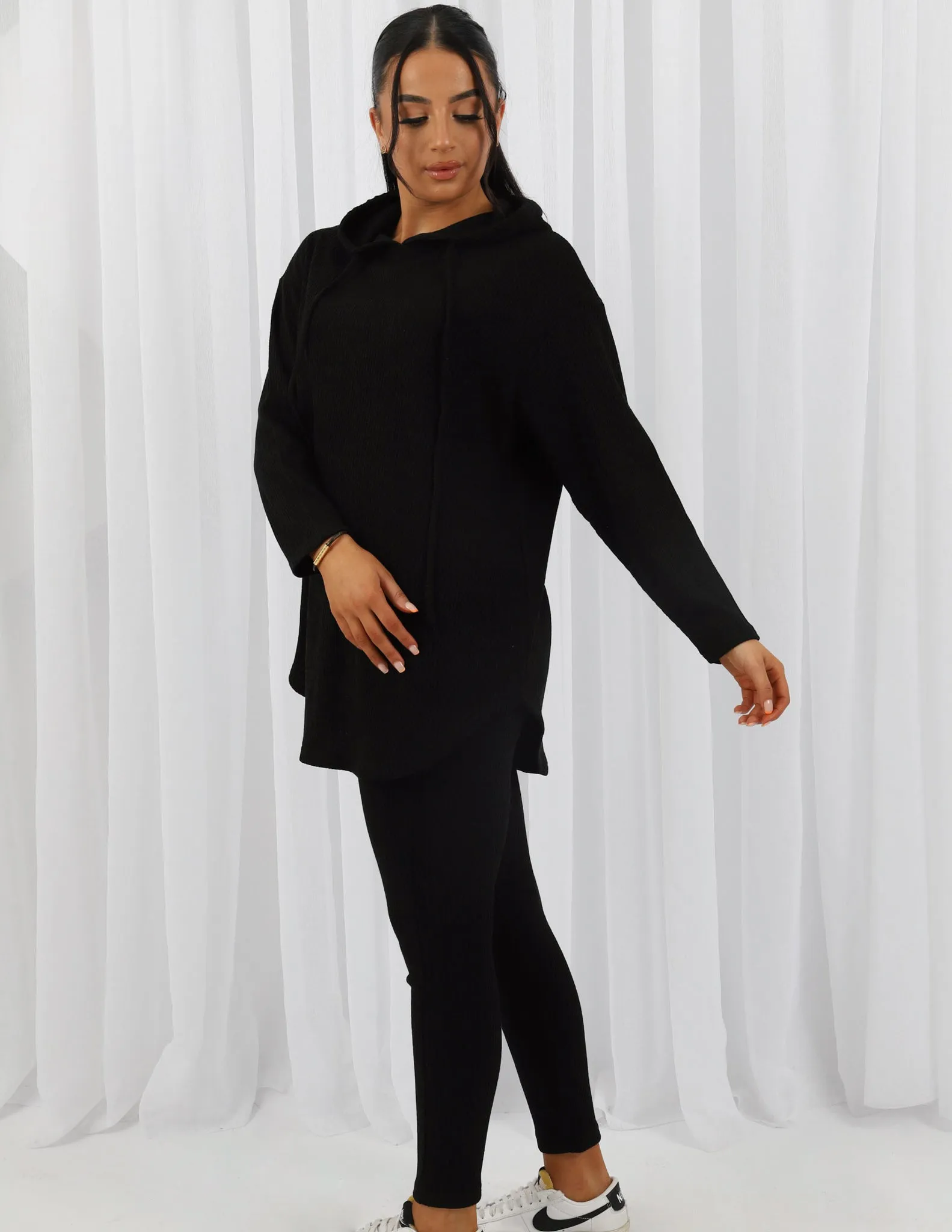 Hoda Hooded Knit Top