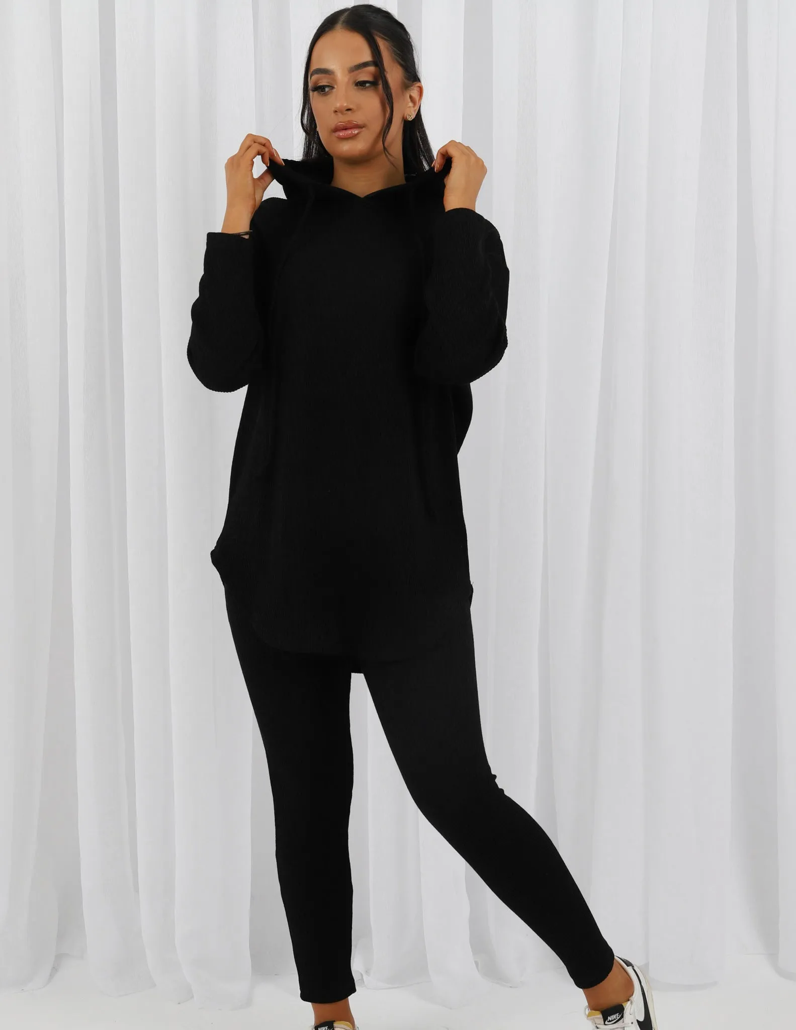 Hoda Hooded Knit Top