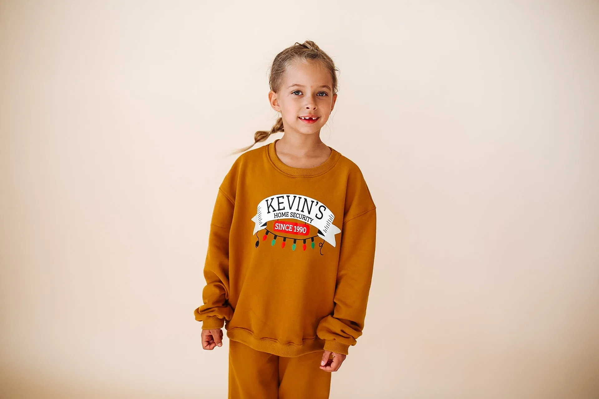 HOME ALONE | printed front & back | oversized drop shoulder pullover | KIDS